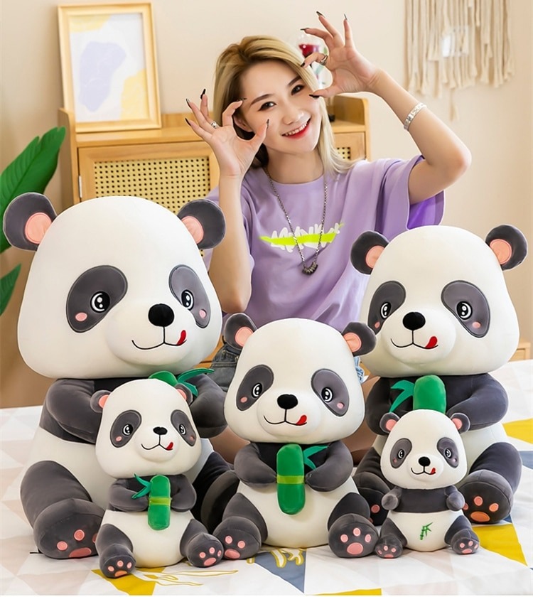 Gấu bông gấu trúc panda ăn tre dễ thương