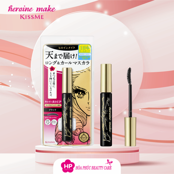 Mascara Vuốt Dài Và Cong Mi ,Không Lem Trôi  Kissme Long Up ( 6g)