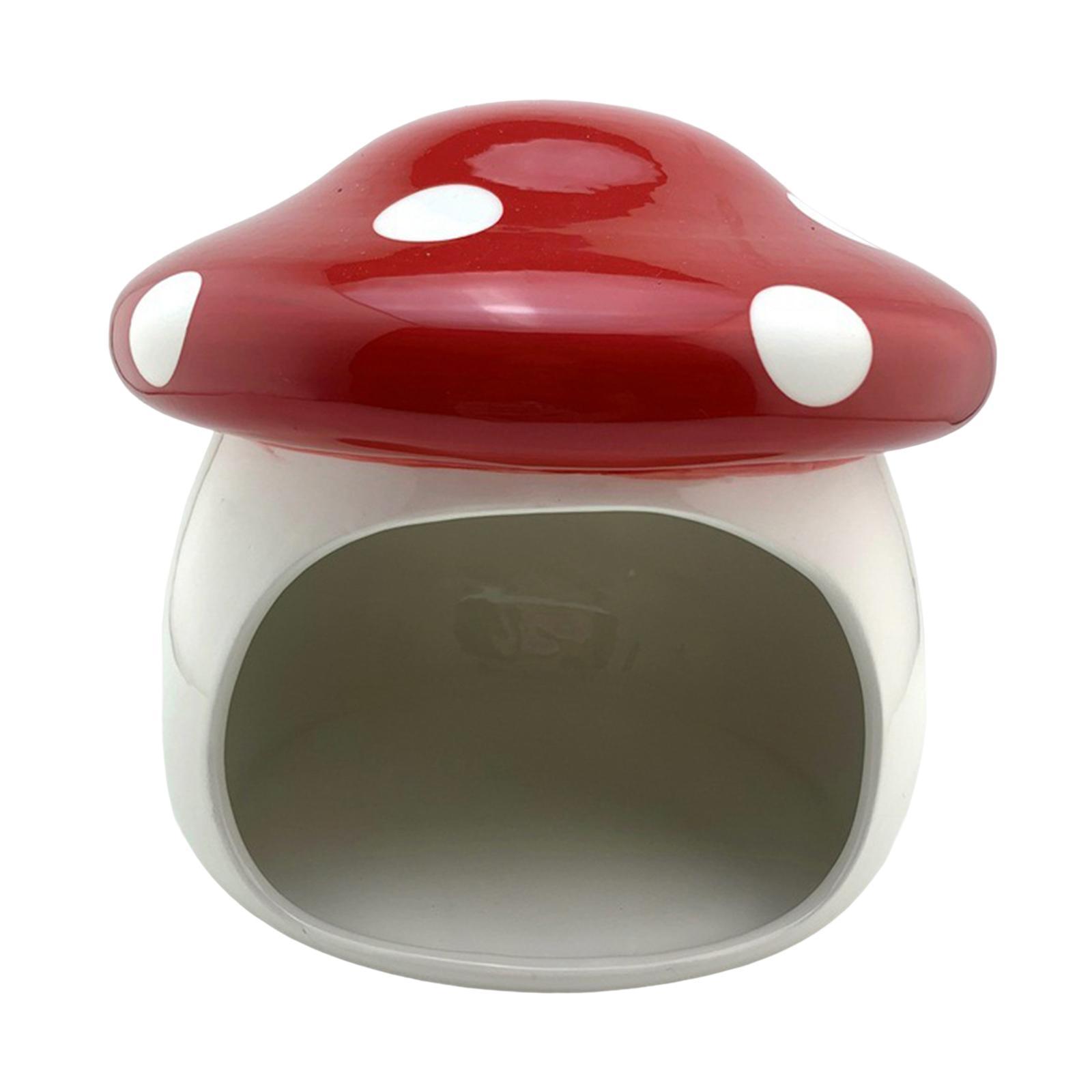 Hamster Houses Hideouts Chinchillas Mushroom Ceramic Hamster Habitat Hideout