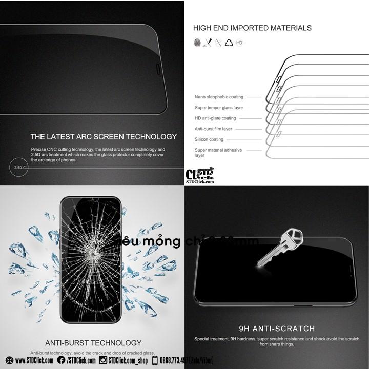 KÍNH CƯỜNG LỰC DÀNH CHO ĐIỆN THOẠI IPHONE 12 - 12 PRO NILLKIN CP+PRO 2.5D