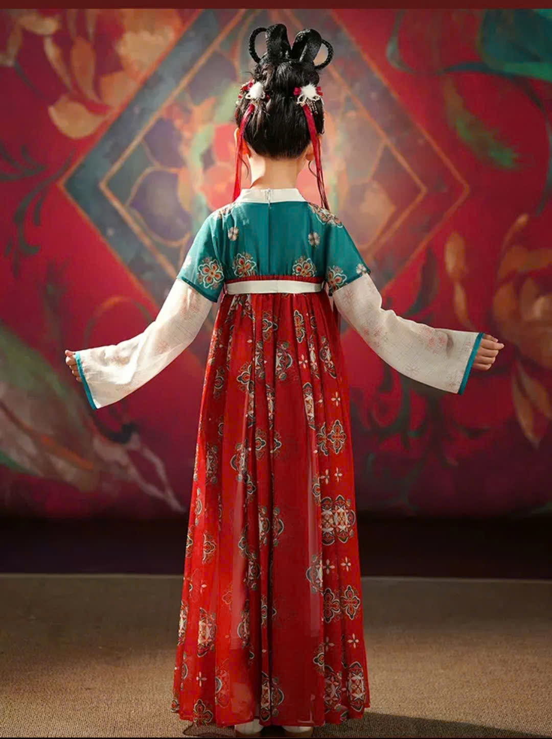 Đầm váy công chúa cổ trang hanfu hán phục cho bé gái diện lễ tết trung thu biểu diễn múa 100-170 hàng Quảng Châu