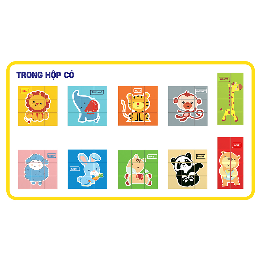Đồ chơi lắp ráp Tinitoy Junior Block Animal Puzzle