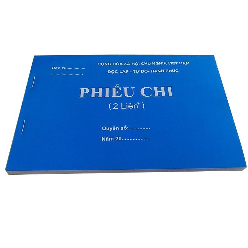 Phiếu chi 2 liên cacbon 100 trang- A5