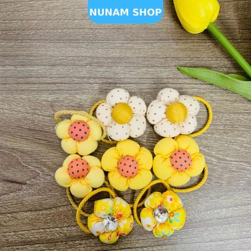 Set 2 cột tóc hoa mai nhiều màu lựa chọn xinh xắn cute cho bé Nunam shop