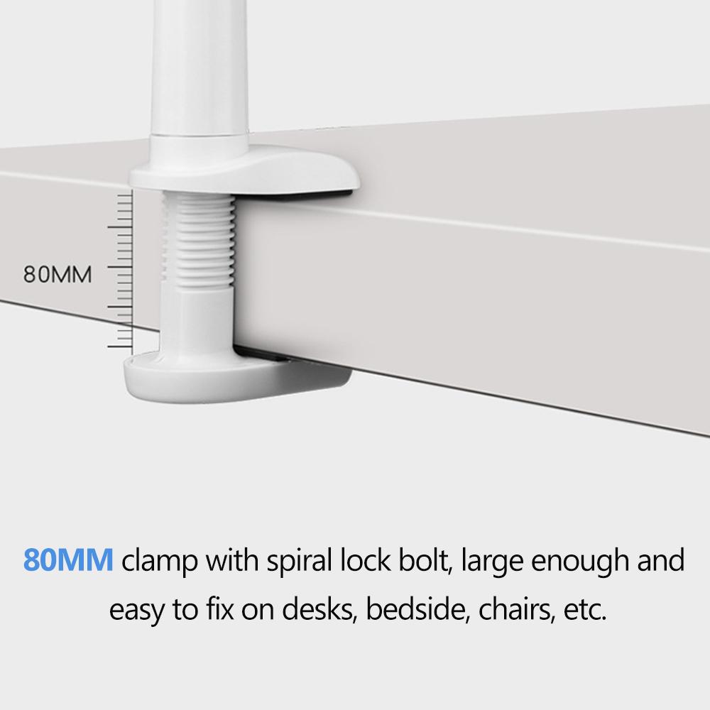 Giá đỡ điện thoại có kẹp cánh tay dài linh hoạt tương thích với điện thoại di động và máy tính bảng