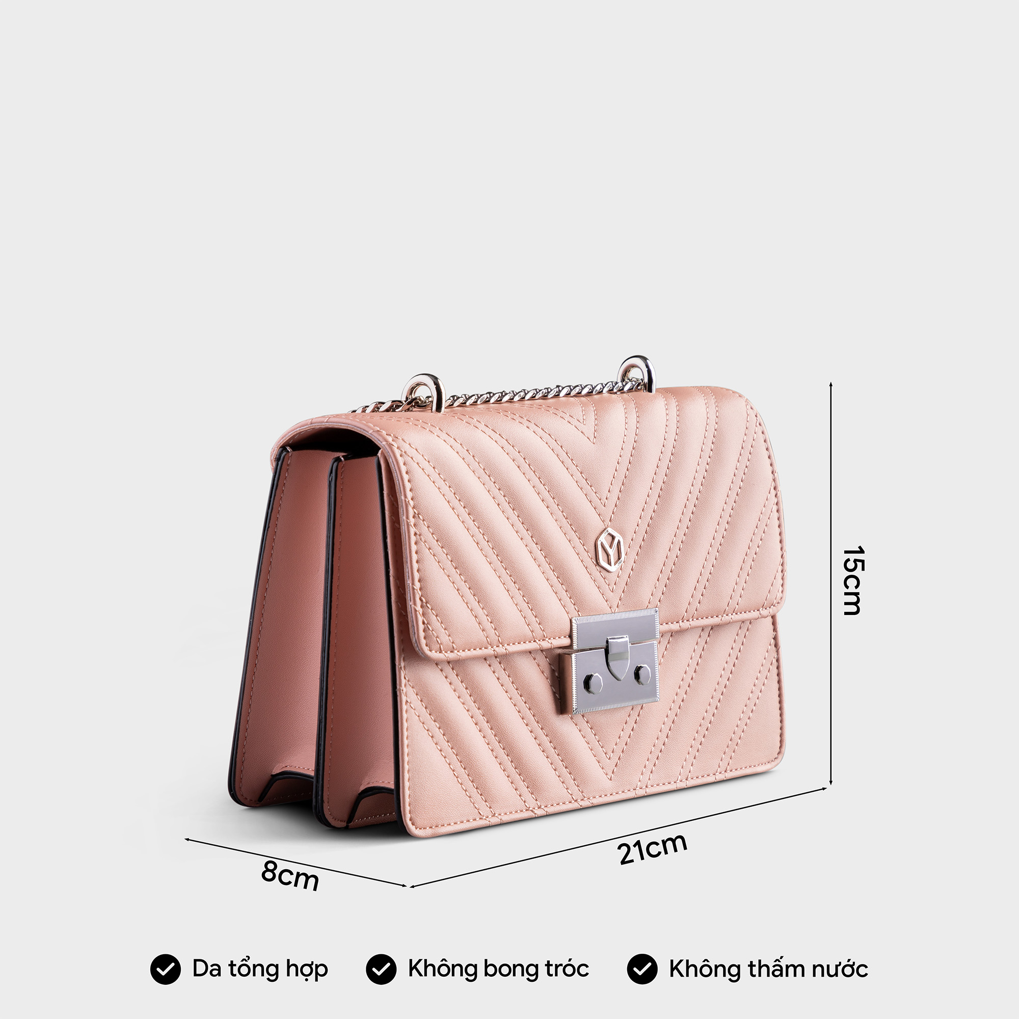 Túi Yuumy ( Thời trang nữ đi tiệc size 21 - Túi đeo chéo da Seasand YN137 )