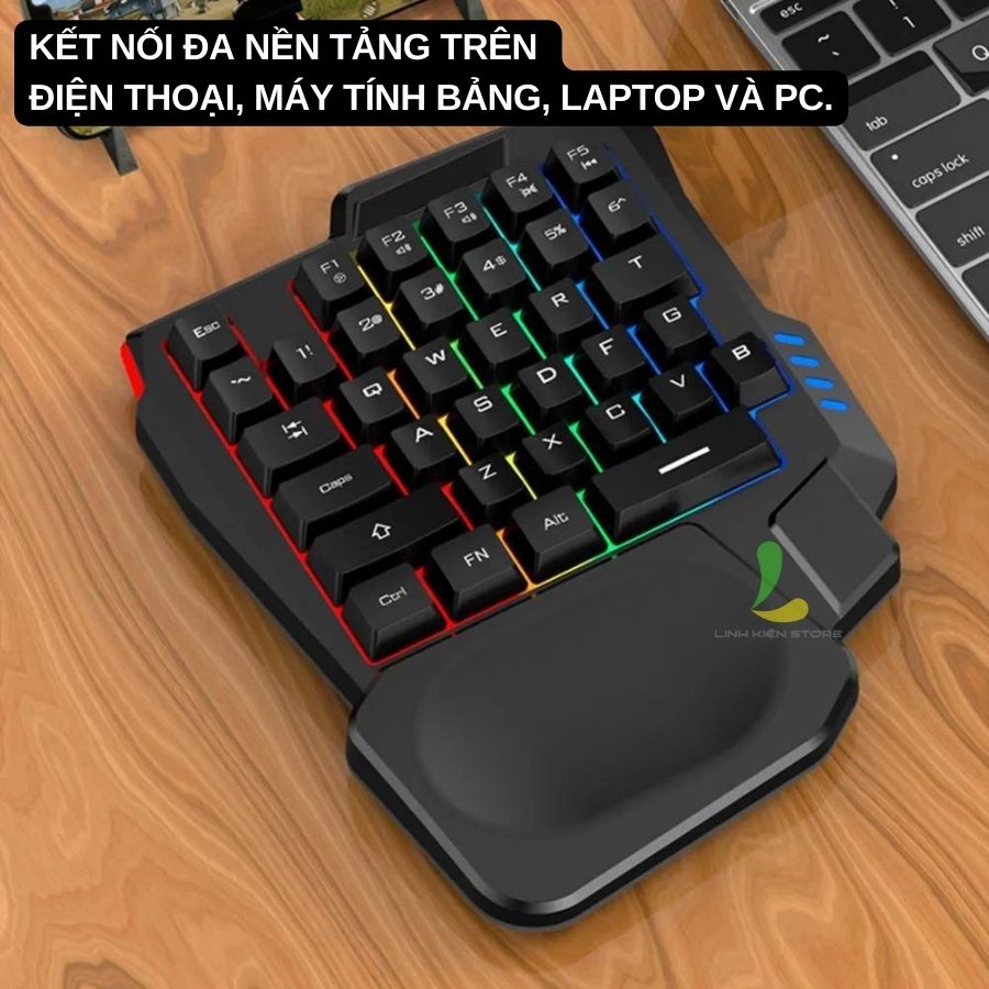 Bàn phím giả cơ một tay Nuos K13 chơi game cực tốt - Hàng nhập khẩu