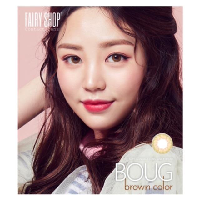 Áp tròng BOUG BROWN 0 độ - Kính Áp Tròng FAIRY SHOP CONTACT LENS