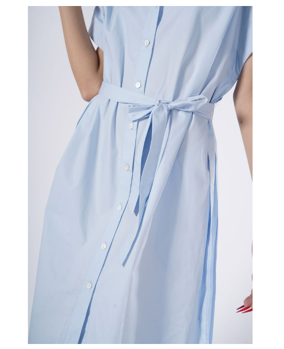 Đầm sơmi tay ngắn phom suông - Routine 10S21DREW024 - S