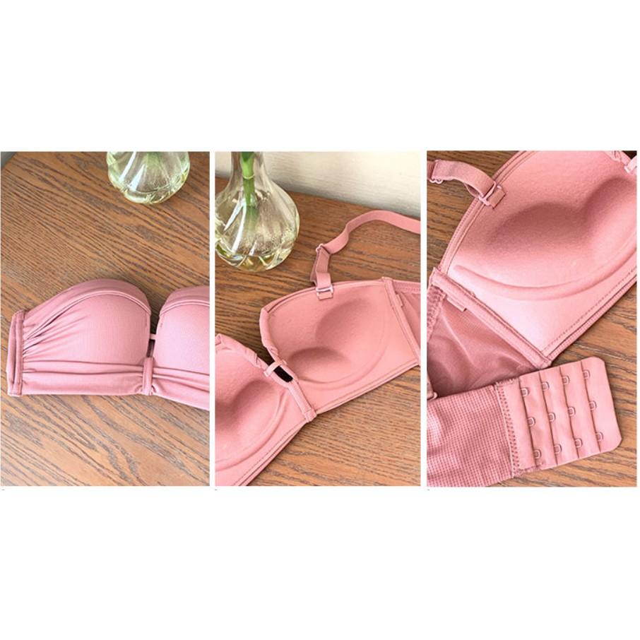 Set Đồ Lót ️️ Bộ Đồ Lót Đúc Su Không Gọng Quả Vuông Thông Hơi Nâng Ngực Tạo Khe Push Up