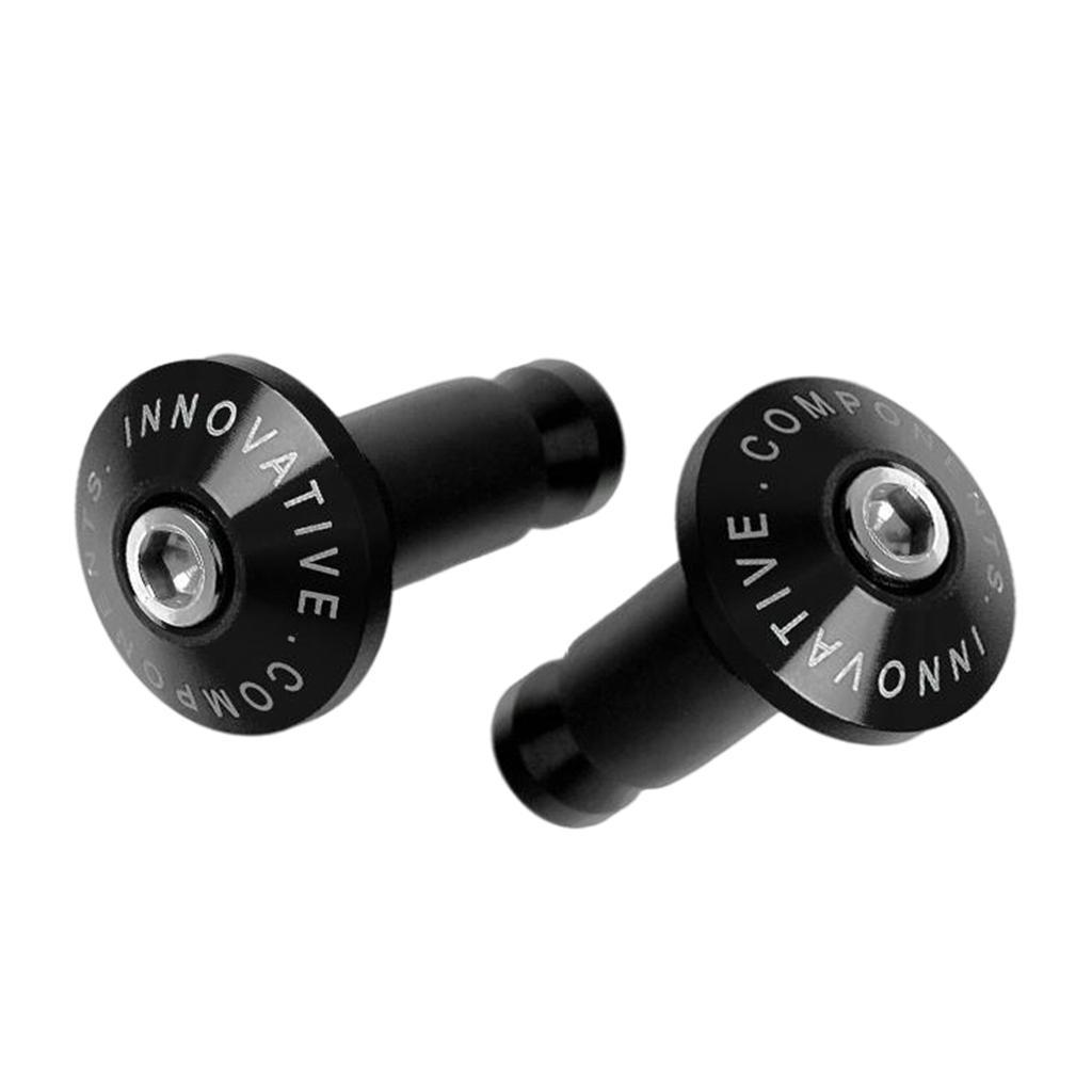 2x CNC Motorcycle Handlebar End Plugs, Handle Bar Grip End Plugs for Tmax 530