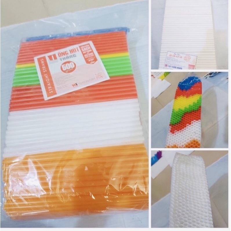 Ống hút nhựa thẳng phi 6 dài 21cm