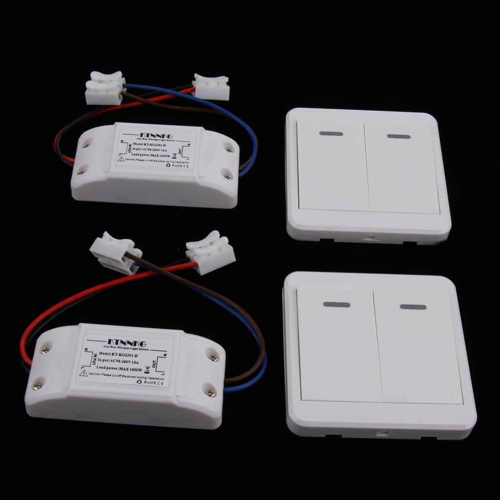 Home Wireless ON/OFF Switch Remote Control Wall Panel Remote Lights