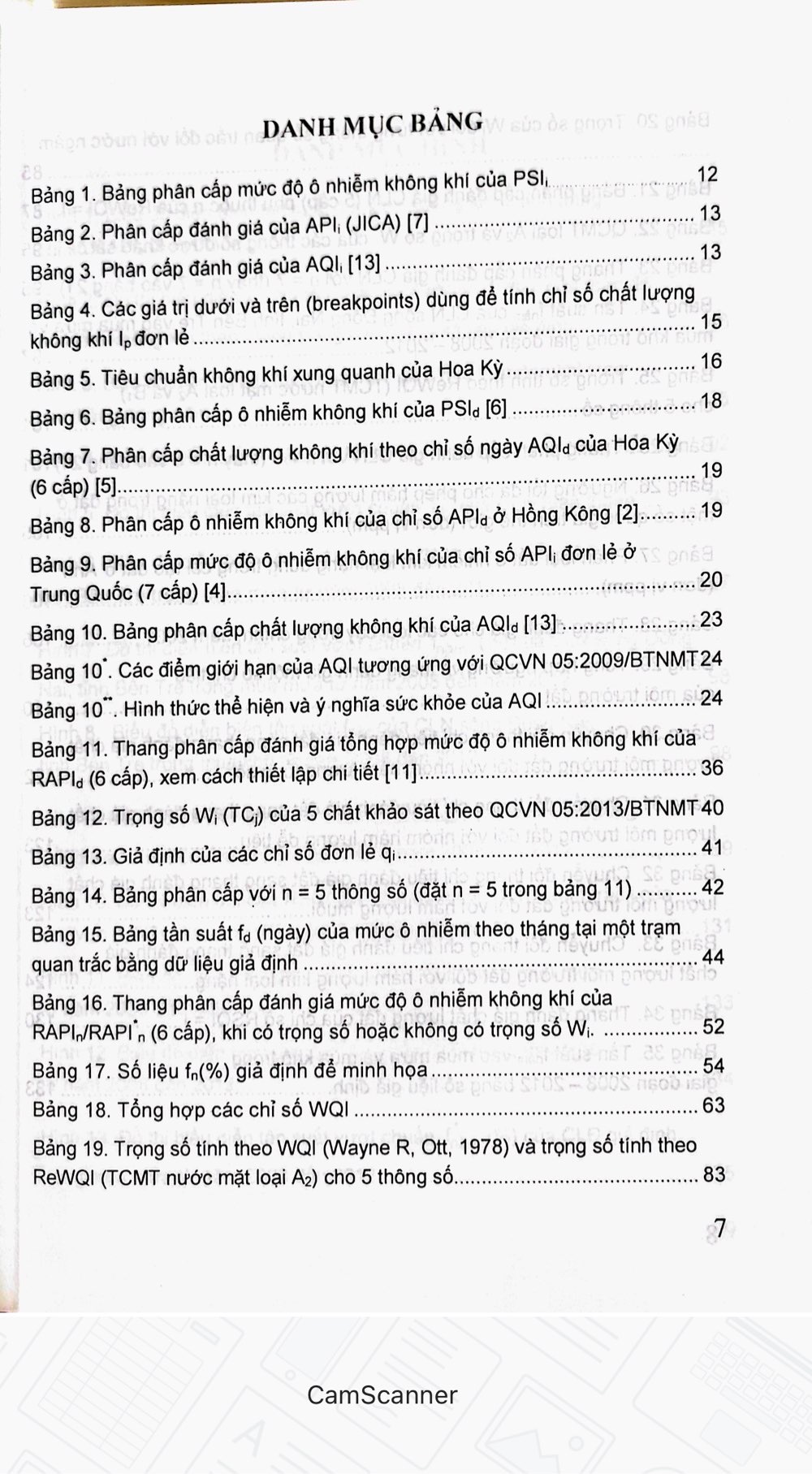 Hướng Dẫn Đánh Giá Chất Lượng Môi Trường Không Khí Nước va Đất Bằng Chỉ số Đơn Lẻ và Chỉ Số Tổng Hợp