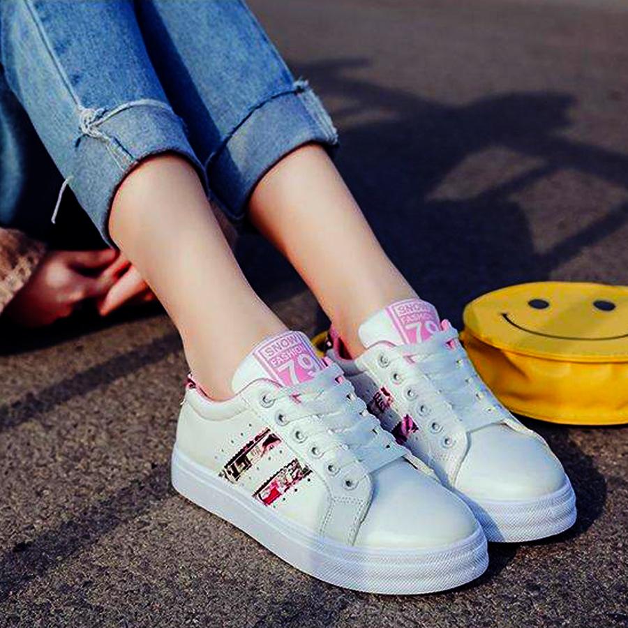 GIÀY THỂ THAO NỮ 3 SỌC PHỐI MÀU ĐẸP