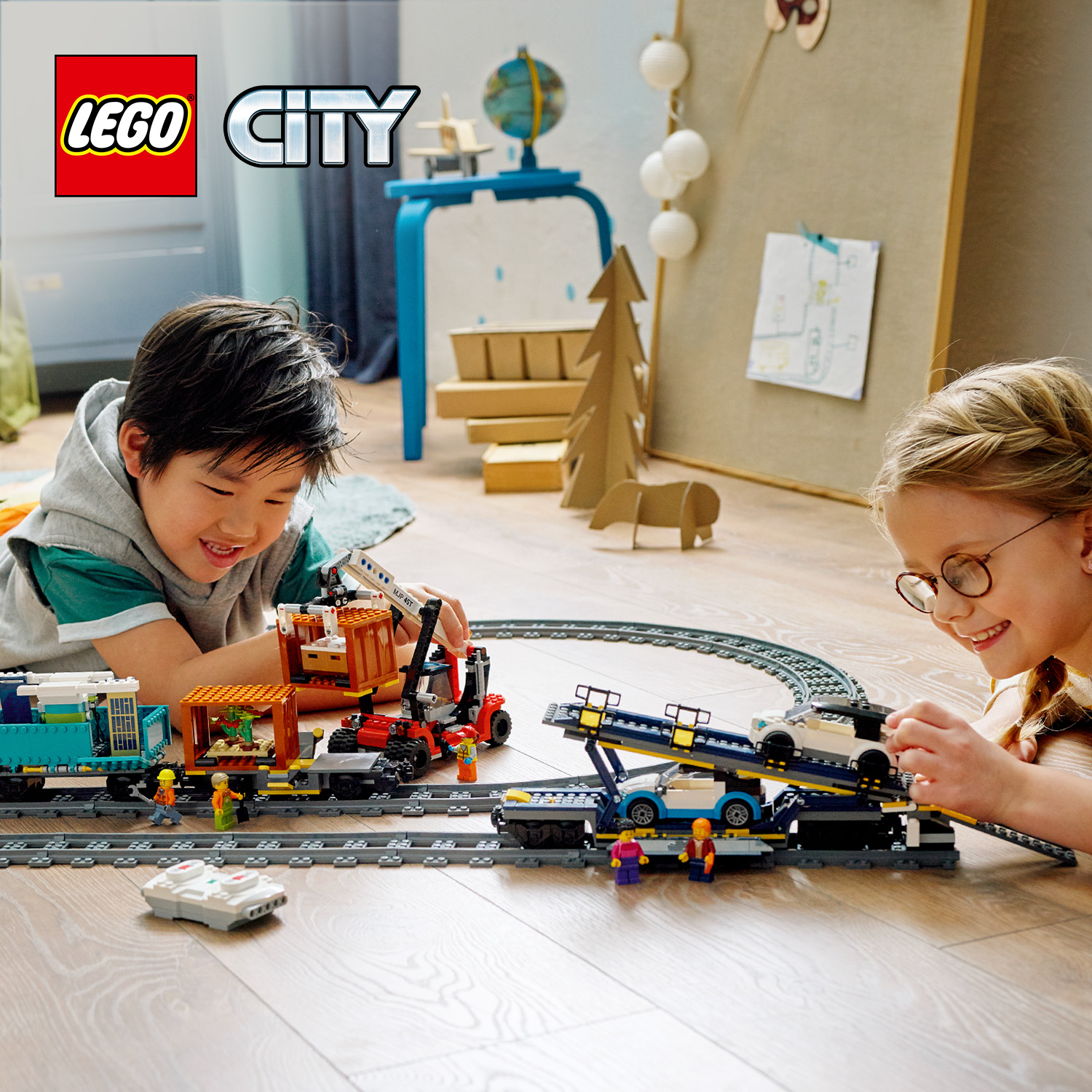 LEGO City 60336 Tàu lửa vận chuyển hàng hóa (1153 chi tiết)