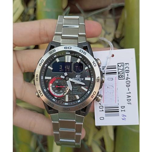 Đồng Hồ Nam Dây Thép Casio Edifice ECB-40D-1A Bluetooth | ECB-40D-1ADF Chính Hãng