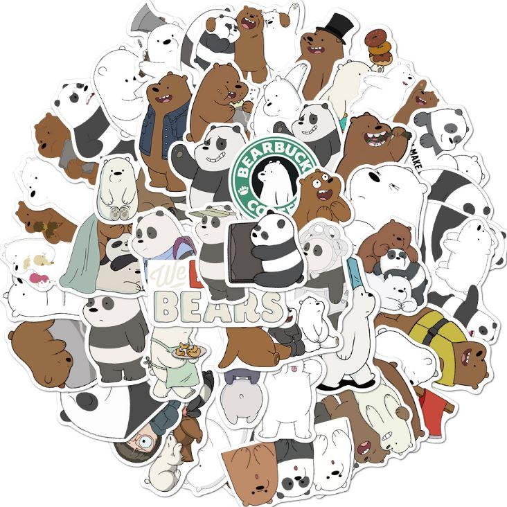 Sticker dán cao cấp GẤU Cực COOL ms#153