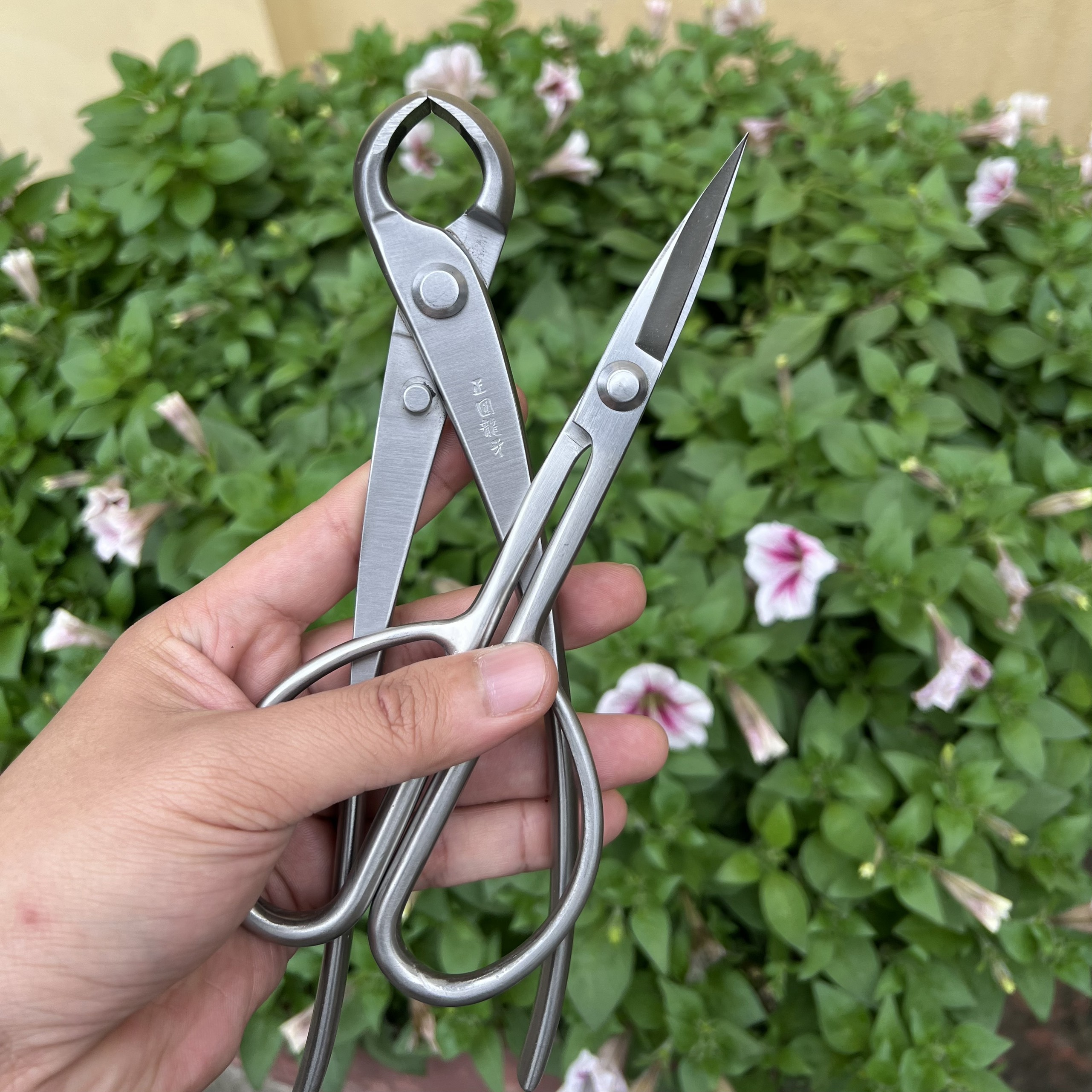 Bộ Dụng Cụ Bonsai Chuyên Nghiệp Kìm Cạp Tròn Ryuga + Kìm Cạp Chéo Ryuga + Kéo Cắt Cành Bọc Da + Kéo Tỉa Lá, Tỉa Dăm