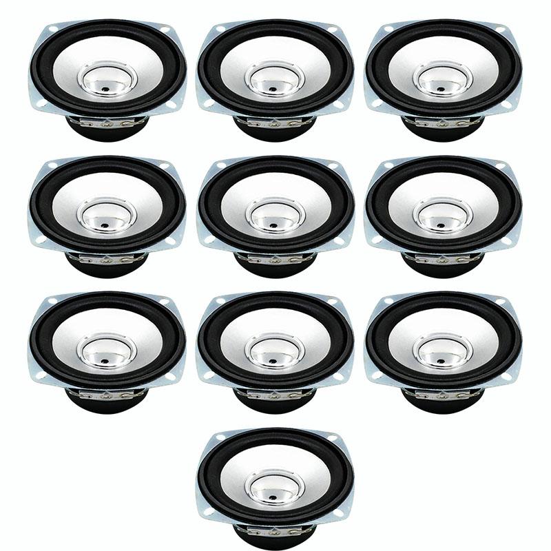 Loa toàn diện 3 inch 4ohm 10W 78mm vuông đơn vị loa âm thanh di động cho loa nhà hát tại nhà DIY DIY Color: 10 Pieces