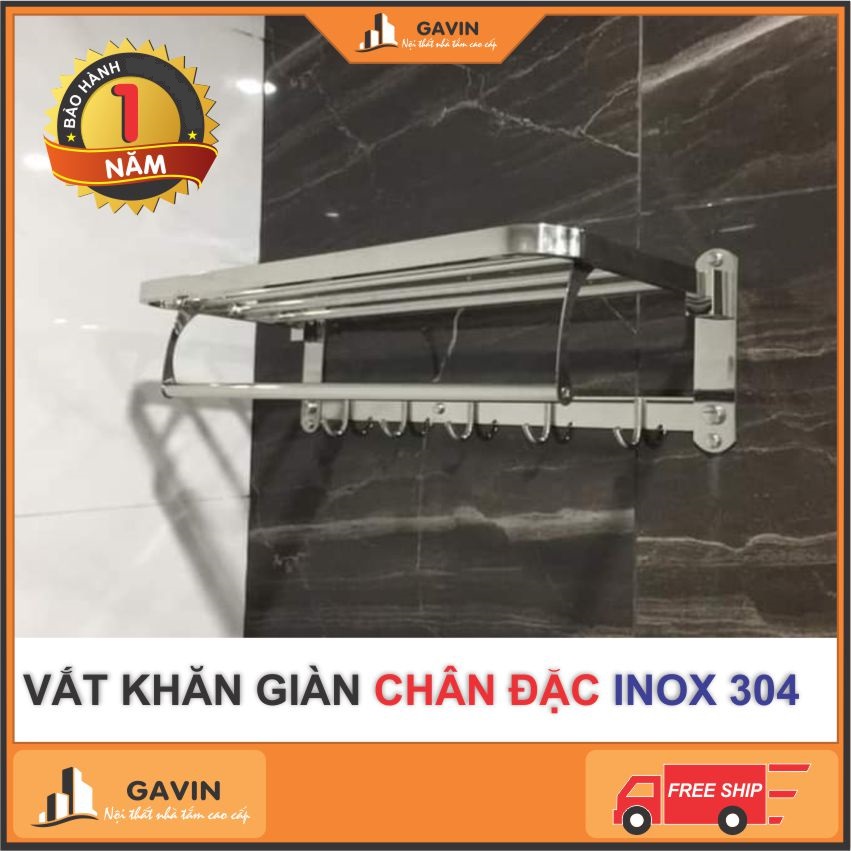 Vắt khăn, giá để khăn, vắt khăn giàn nhà tắm inox 304 chân đặc