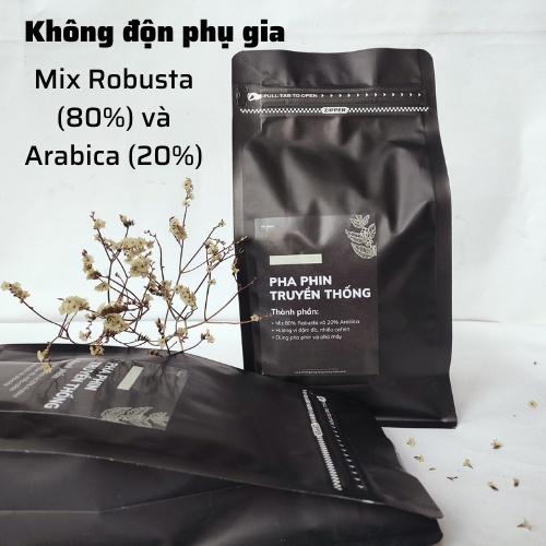 Cafe Việt PHA PHIN TRUYỀN THỐNG 125g cà phê nguyên chất hương vị đậm đà hậu ngọt không sánh gắt - Big Dream Coffee