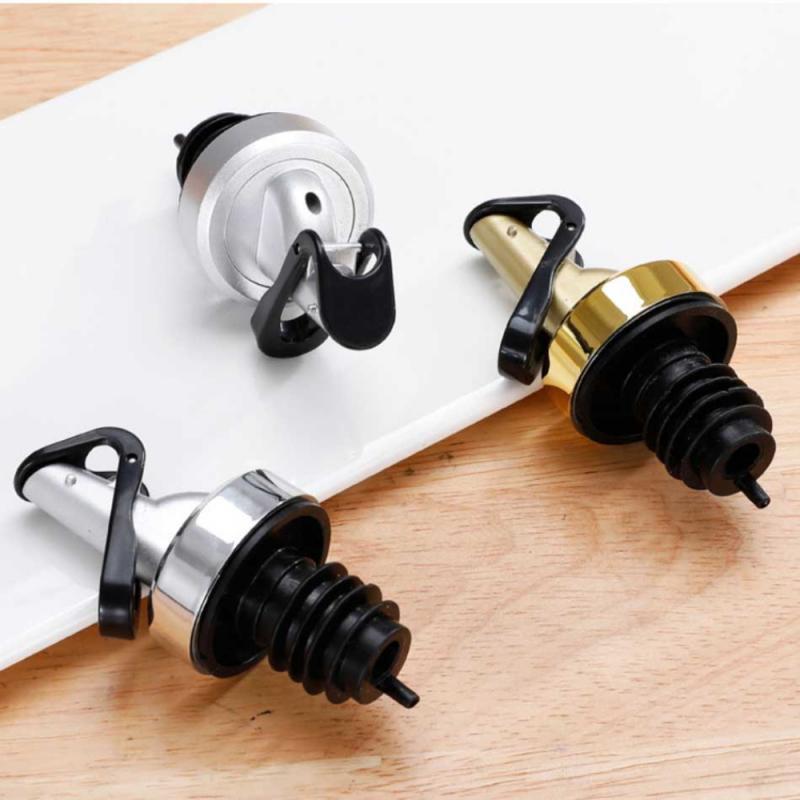 3Pcs Oil Bottle Stopper Seal Leak-proof Silicone Nozzle Sprayer Liquor Dispenser Wine Pourer Flip Top Stopper Kitchen Bar Tools