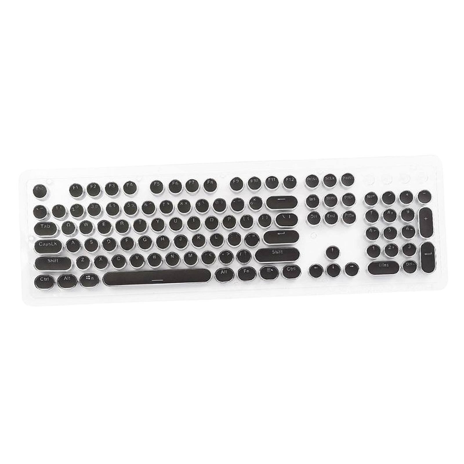 108Key Round  Double  PBT Gaming Keyboard Retro for Mechanical Gaming