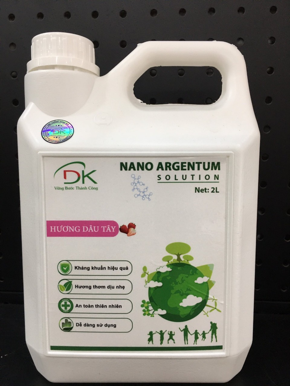 2 LÍT Dung dịch Nano Bạc DK NANO ARGETUM SOLUTION A khử mùi, khử khuẩn cho xe ô tô, nhà cửa, văn phòng kết hợp với máy khử mùi để tạo khói