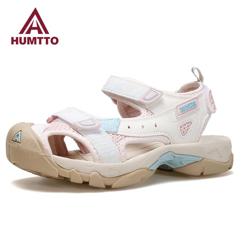 Giày đi bộ đường dài mùa hè Summing Sandals dành cho phụ nữ Bãi biển Bãi biển Bãi biển Phụ nữ Sandals Cắm trại Câu cá Leo biển Aqua Sneaker Color: Beige 740093B Shoe Size: US 4.5