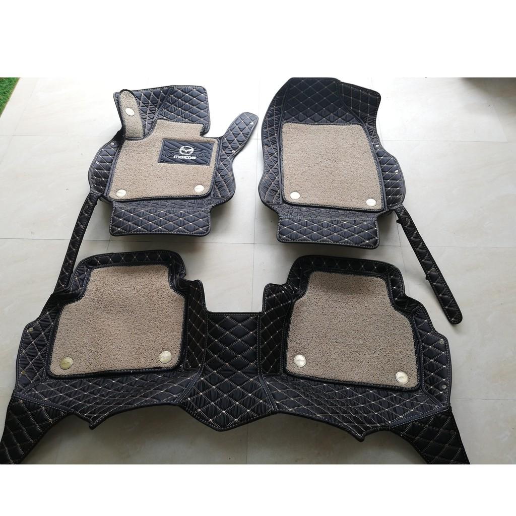 Thảm lót sàn ô tô 6D cao cấp kèm thảm rối chống bẩn dành cho xe Mazda 6