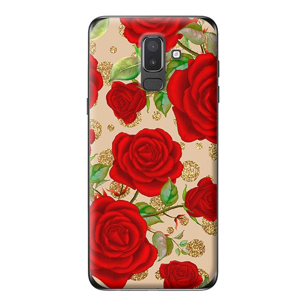 Ốp lưng cho Samsung Galaxy J8 2018 NỀN HOA HỒNG 3 - Hàng chính hãng