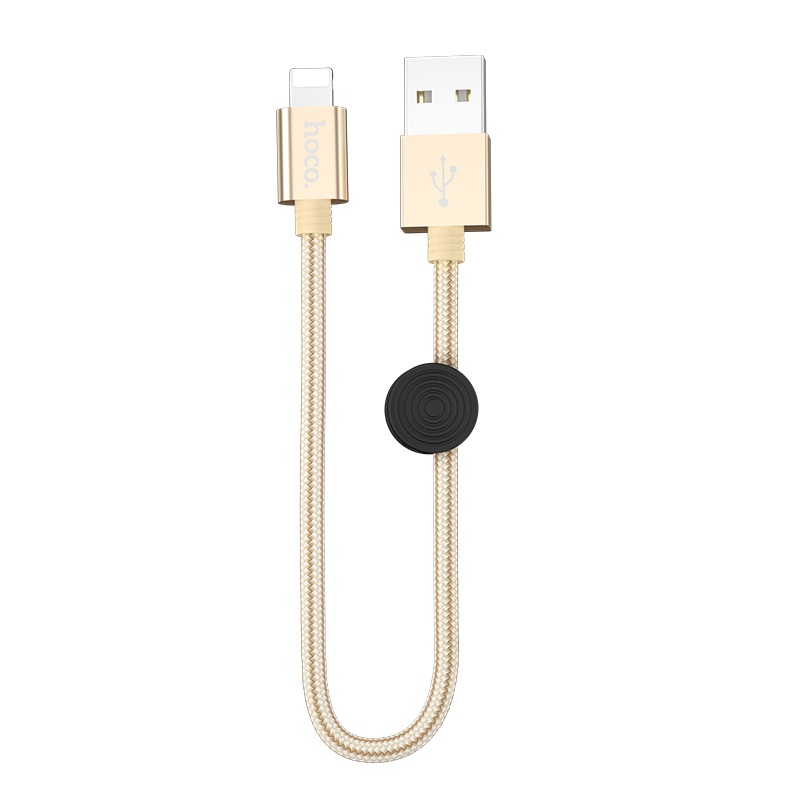 Cáp sạc nhanh Lighning  dây dù  cho iphone/ Ipad Hoco X35i dài 25cm - Hàng chính hãng