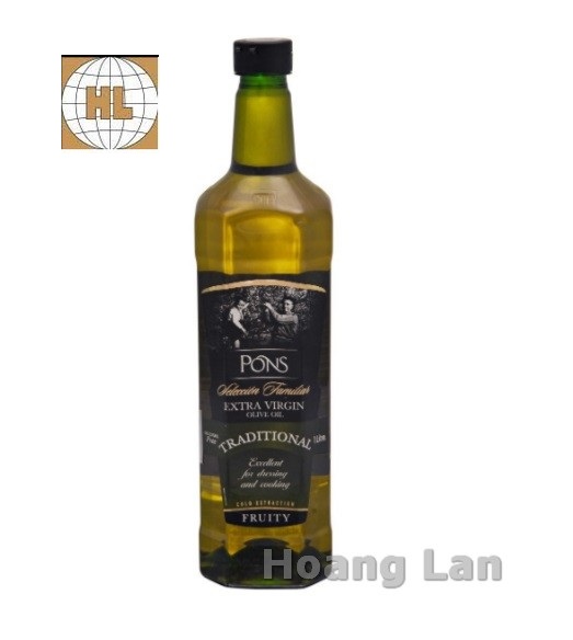 Dầu Olive Extra Virgin PONS 1L - Tây Ban Nha (chai nhựa PET)