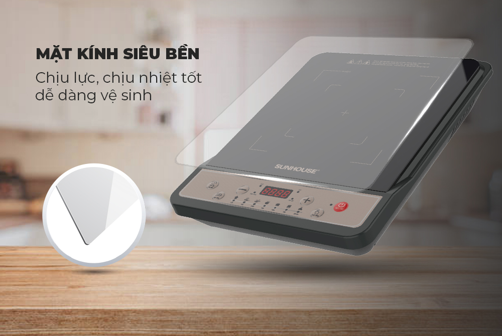 Bếp Từ Đơn Sunhouse SHD6157 - Kèm Nồi Lẩu - Hàng Chính Hãng