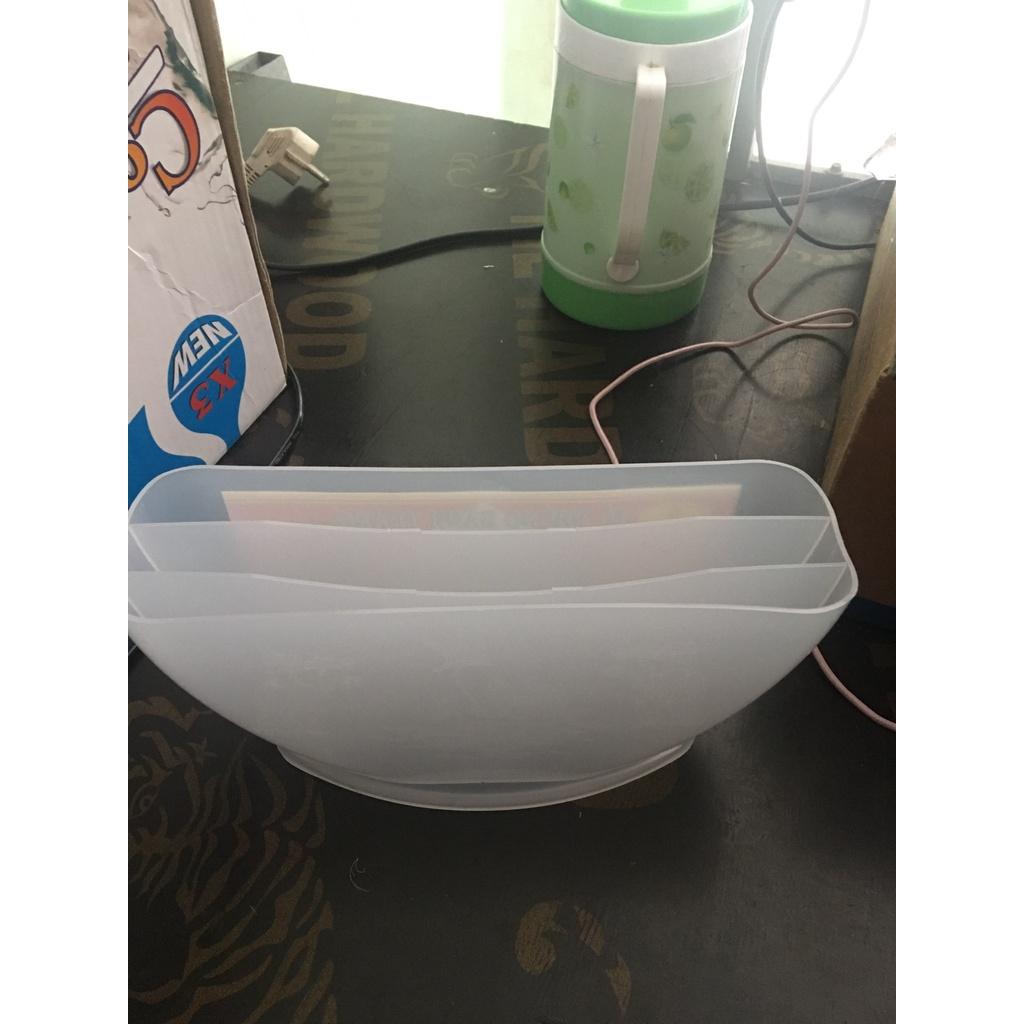 Khay nhúng, tô nhúng bánh tráng 3 ngăn xinh xắn nhỏ gọn phục vụ các món gỏi cuốn thịt luộc dùng vừa sang trọng ,sạch sẽ