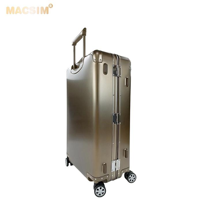 Vali hợp kim nhôm nguyên khối MS1318 Macsim cao cấp màu đen , màu bạc,màu ti-gold cỡ 28inches