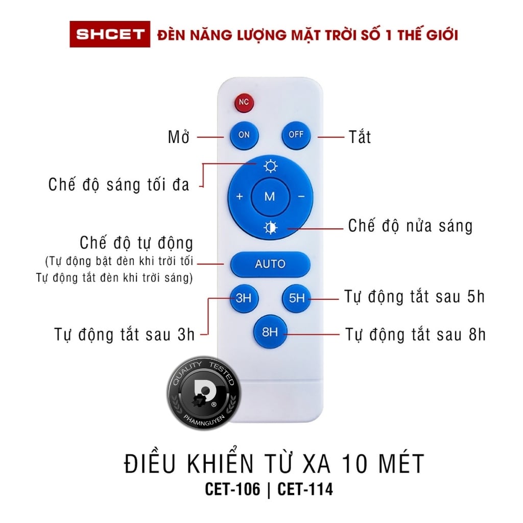 Đèn năng lượng mặt trời - Đèn Solar CET-114