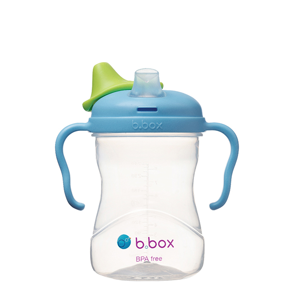 b.box Bộ bình nước 4 nắp thay thế tiện dụng cho 4 giai đoạn phát triển của bé 240ml