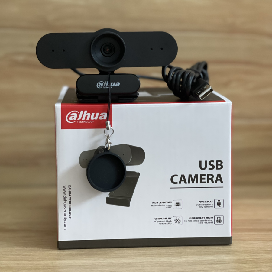 Webcam Dahua HTI-UC320 Full HD 1080P, Tích Hợp Mic - Hàng Chính Hãng