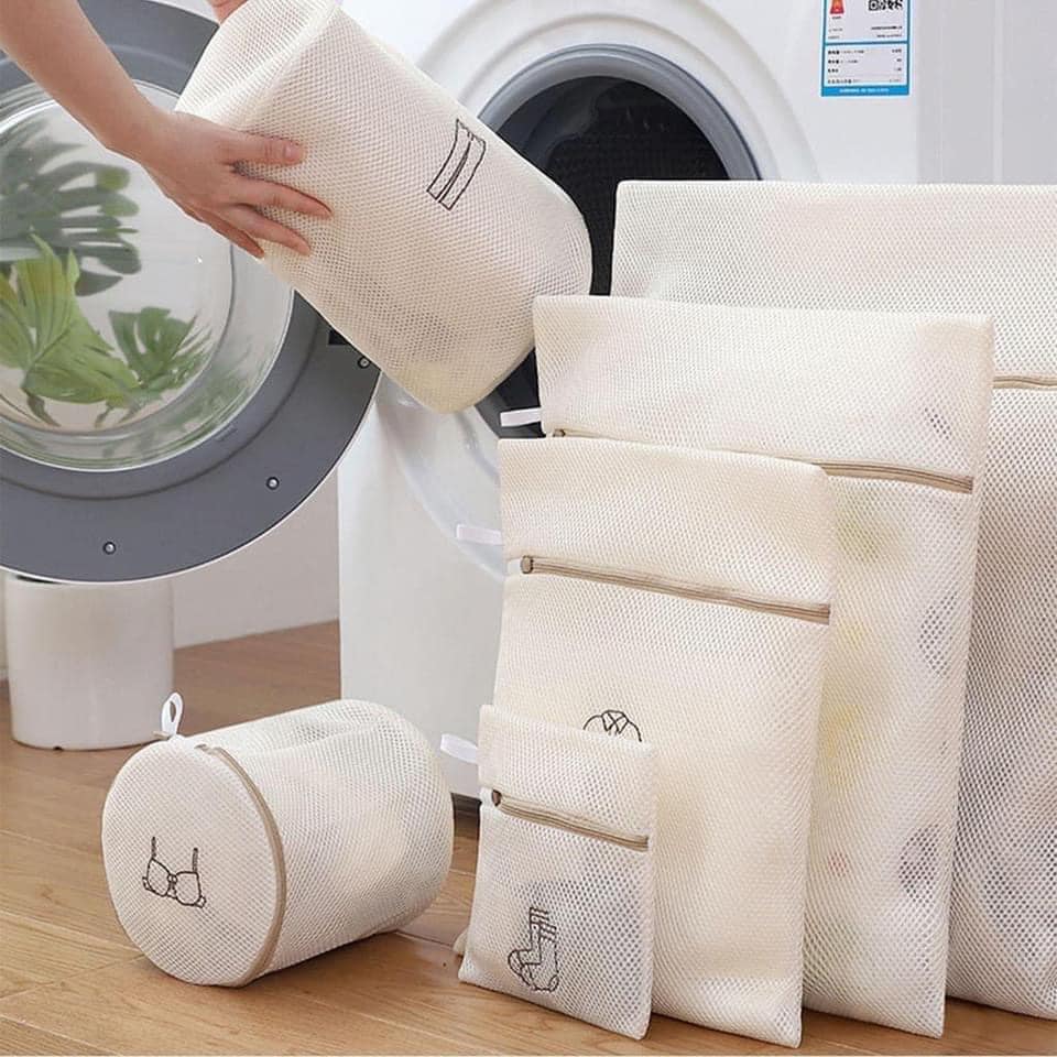 SET 6 TÚI GIẶT 3 LỚP NHIỀU KÍCH CỠ LOẠI DÀY ĐẸP