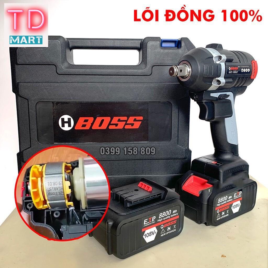 Máy Siết Bulong BOSS 108V pin khủng, động cơ KHÔNG CHỔI THAN