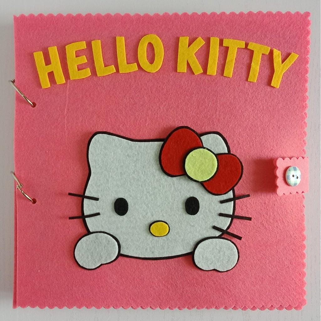 Sách vải Mèo Hello Kitty (chủ đề Picnic) hình thật 100% - Đồ chơi sách vải cho bé gái