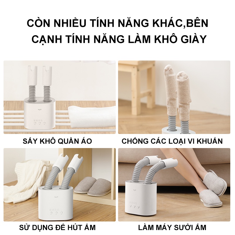 Máy sấy giày thông minh đa chức năng Deerma HX10W phiên bản quốc tế- Hàng Nhập Khẩu