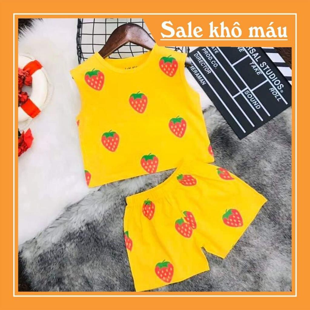 Bộ Sát Nách Cho Bé Gái Vải Cotton Xịn Xò Size Từ 16Kg Đến 30Kg