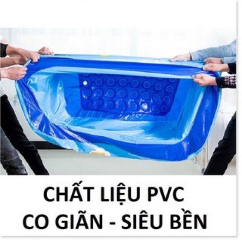 Bể bơi 3 tầng, hồ bơi thành cao cho bé