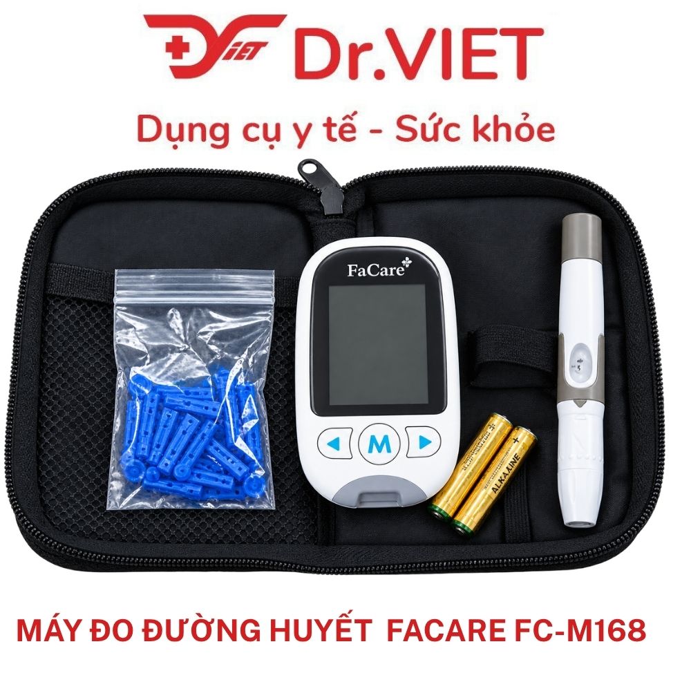 Máy đo đường huyết đa chức năng FaCare FC-M168, đo 5 chỉ số sức khỏe, kết nối Bluetooth, nhỏ gọn