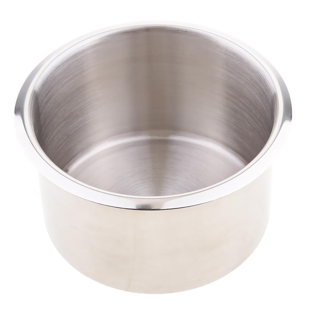 2 Pcs Universal Stainless Steel Cup Drink Holder for Marine Boat RV Camper