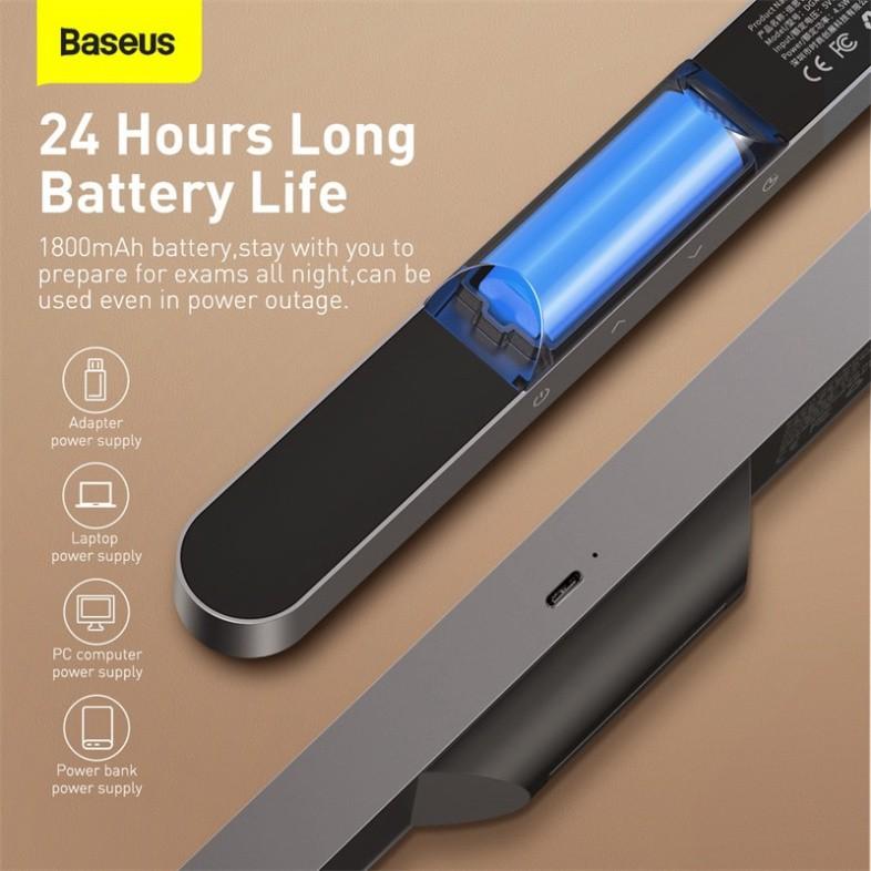 Đèn treo đế hít nam châm Baseus Magnetic Stepless Dimming Charging Desk Lamp - hàng chính hãng.