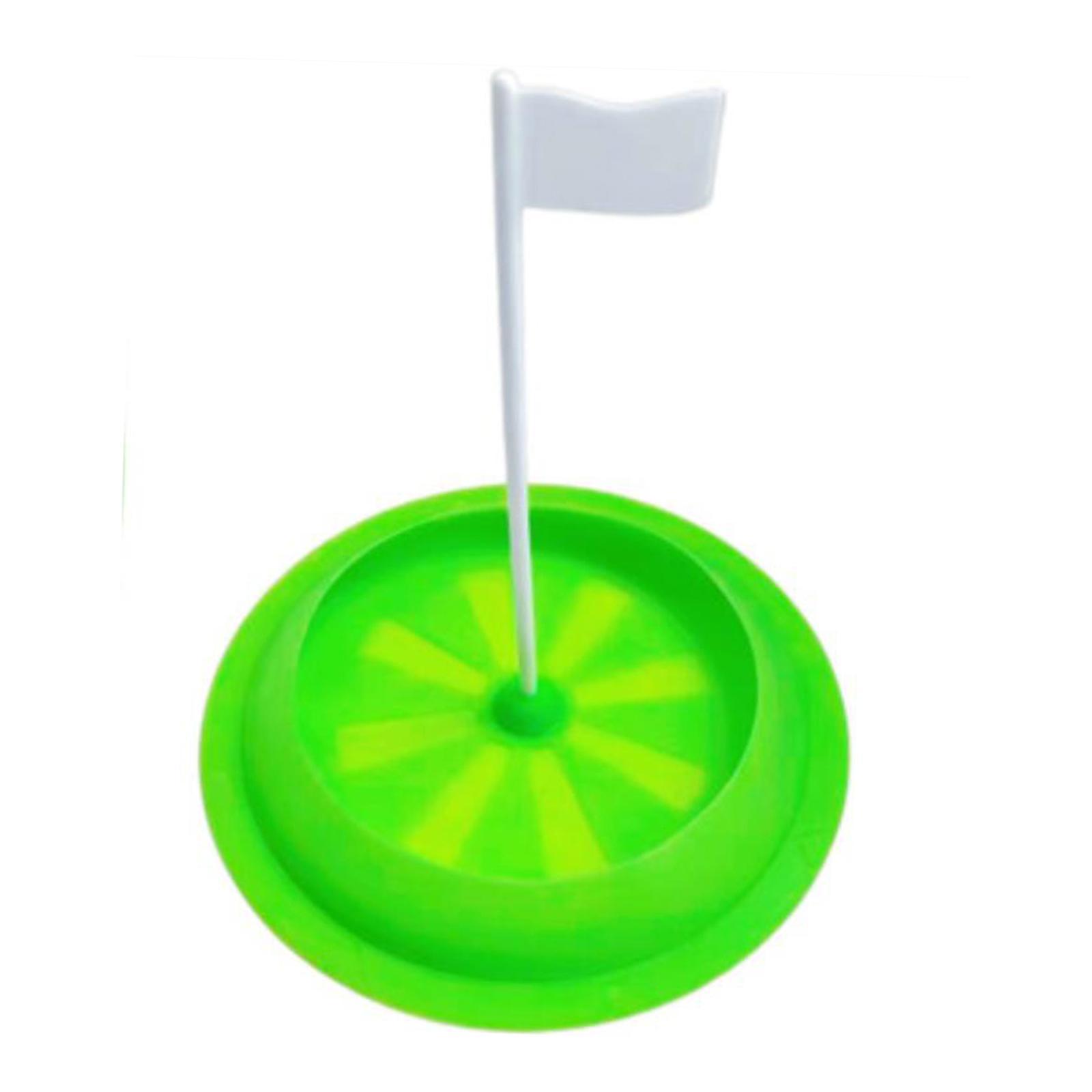 Golf Putting Cup Golf Training Aid Unisex Game with Flag Silicone Tool Practice Golf Putting  for Golf Office Training Yard Backyard